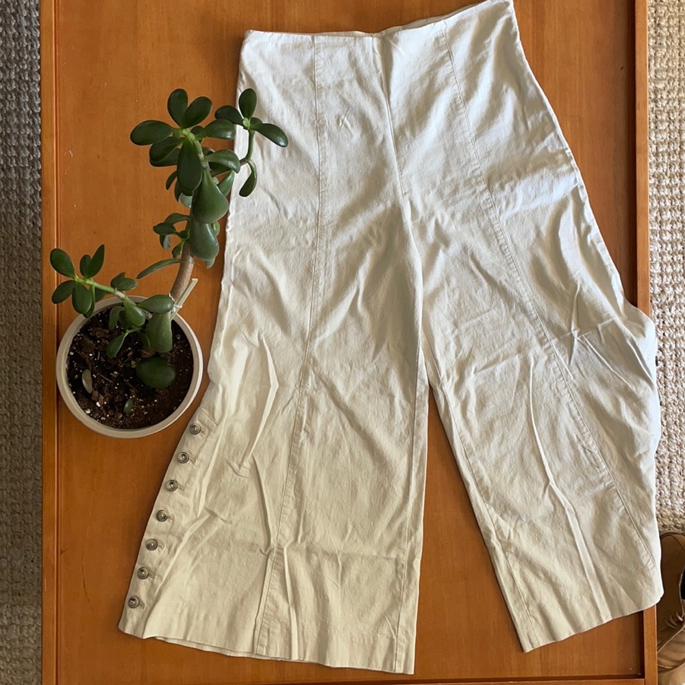 Anthropologie linen trousers, pants